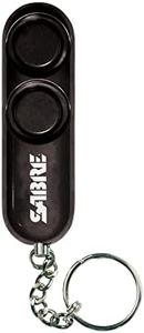 SABRE Personal Alarm With Key Ring, 120dB Alarm, Audible Up To 1,280 Feet (390 Meters), Simple Operation, Reusable, Black