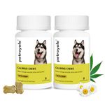 Petroyale Calming Chews for Dogs with Hemp Seed Oil - Anti-Anxiety Supplement for Dogs - Reduces Stress & Aggression in Dogs - Dog Behavioral Management - Natural Gentle Solution | Pack of 2