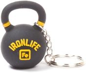 Kettlebell Keyring Key Ring Keychain Charm Chain Funny Gym Gift for Men Dumbbell Kettlebell Charms for Keyrings Black