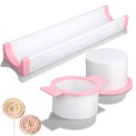 3 PCS Cake Pop Mold Set, Round Cake Pusher Circle Pop Cutter Non-Stick Dessert Mould Baking Supplies for Cupcakes Desserts Home Bakers Parties