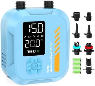 WEOLULI Paddle Board Pump Electric Portable,22 PSI SUP Air Pump,7800mAh