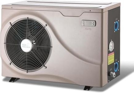 ECOPOOLTECH Electric Pool Heaters for Above Ground and Inground Pools, Max 22,462 BTU Up to 6500gallons Swimming Pool Heat Pumps, Fits 11/15/16ft Pools Heating, 120V/60Hz Pool Warmer, EU70