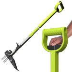 Gardtech Stand Up Weed Puller, 4-Claws Manual Weeder Remover, Labor Saving Dandelion Weed Removal Weeding Tool with 40-47 inch Adjustable Long Shaft (2021 New)