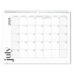 S&O Modern Minimal Wall Calendar from July 2024-December 2025 - Tear-Off Monthly Calendar - 18 Month Academic Wall Calendar - Hanging Calendar with US Holidays - 13.5"x10.5”in