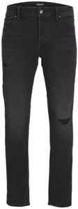 JACK & JONES Jjiglenn Jjoriginal Sq 014 Jeans, Black Denim, 32W x 34L para Hombre