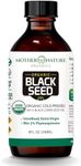 Organic Black Seed Oil Liquid 8 oz - Cold Pressed, Unrefined, Vegan Nigella Sativa Oil with High TQ & Omega 3 6 9 for Hair Growth, Skin Care, Joints Health, Boost Immune Defense & Overall Wellness