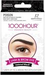 1000 HOUR Eyelash and Brow Dye Kit, Black, 72 g