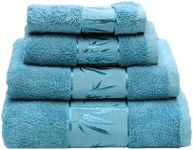 Marmaris Co. Set of 4 Luxury Super Soft Towels – Premium Viscose Derived from Bamboo & Turkish Cotton for The Ultimate Bath Experience