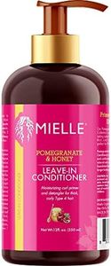 Mielle Organics Pomegranate & Honey Leave-In Conditioner, Moisturizing Curl Primer and Detangler, Repair Damage and Prevent Frizz, Treatment For Thick Curly Hair Type 4 Hair, 12-Fluid Ounces