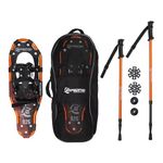 Expedition Light Weight Aluminum Snowshoes Explorer Plus Snow Shoe Kit -25, Includes Snowshoes with Trekking Poles and Carrying Bag