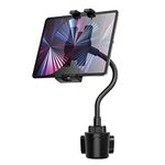 Oilcan Car Cup Holder Gooseneck Tablet Mount, Tablet Phone Cupholder Stand with Flexible Long Arm for iPad Pro Air Mini, iPhone, Samsung Galaxy Tab, Lenovo, etc (4-12.9 inch)