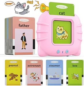 Zspeed Flash Cards Learning Toys, Audible Educational Toys Sight Cards for Toddlers Gift, Kids Word Card with Reading Function, Toddler Toys for 1-6 Years Old Boys and Girls