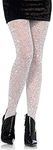 Leg Avenue Womens Lurex Shimmer Tights, Silver, One size