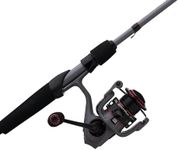 Abu Garcia Zata Spinning Size 2500 Reel and 6'10" Fishing Rod Combo, Rocket Line Management System, 24-Ton Graphite Blank, Aluminum Frame with Stainless Steel Components, Right/Left Handle Position