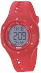 PUMA Polycarbonate 3 Digital Black Dial Women's Watch-P6023, Band_Silver