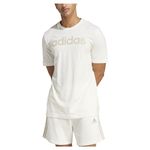 adidas Men's Geometric Regular Fit T-Shirt (IS1345_Owhite