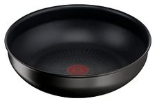 Tefal Ingenio Unlimited, 26cm Wok, Stackable, Space Saving, Non-Stick, Induction, Black, L7637732