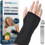 ComfyBrace Night Wrist Sleep Support Brace- Fits Both Hands - Cushioned to Help With Carpal Tunnel and Relieve and Treat Wrist Pain, (1 Pack/Night Brace, One Size Fits All)