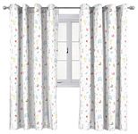 Jay Franco Disney Princess Cut Paper 183cm x 168cm Eyelet Window Curtains - 2 Panels