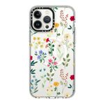 CASETiFY Clear iPhone 13 Pro Max Case [Not Yellowing / 6.6ft Drop Pro Maxtection/Compatible with Magsafe] - Spring Botanicals 2 - Clear