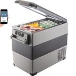VEVOR Car Refrigerator, 55L(58Quart) Portable Freezer Small Cooler with 12/24V DC and 120-240V AC Car Fridge -4°F-68°F for Truck, RV, Boat, Camping and Travel