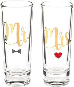 BLUE PANDA Shot Glasses - A Perfect Engagement Gift for the Happy Couple