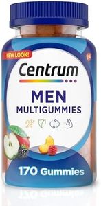 Centrum Multigummies Gummy Multivitamin for Men, Fruit, 170 Count