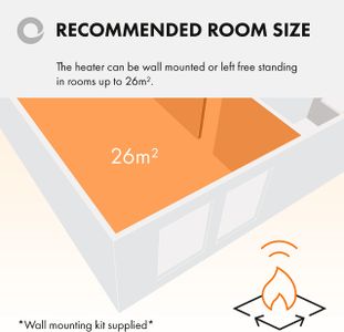 Devola 2400W Electric Panel Heater – Wall Mount, Slim Design