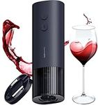 HOTO Electric Wine Bottle Opener, Automatic Corkscrew, Battery Powered Wine Puller with Foil Cutter, Uncorks +170 Bottles, 10s Instant Opening, Ideal for Home/Kitchen/Party/Bar