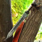 Unique Blades ! Roman Gladius Sword 26" Custom Handmade Damascus Steel Sword Pakka Wood Handle Gladius Gladiator Sword Battle Ready Viking Sword Scabbard