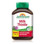 Jamieson Milk Thistle 150 mg, Supports Liver Function, Helps Relieve Digestive Disturbances. Non-GMO, Gluten-Free, 90 Vegetarian Caplets, Proudly Canadian