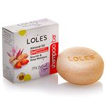 LOLE'S Shampoo Bar and Conditioner bar 2 in 1 with Almond Oil, Cocoa Butter, Natural Origin Solid Shampoo for Colour Treated Hair & Dry Hair, Travel Shampoo and Conditioner Bar, Silicone Free, 100 g