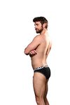 Andrew Christian - Mens Underwear - Briefs for Men - ALMOST NAKED® HANG-FREE BRIEF Black - Black - 1 x SIZE M