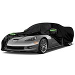 Waterproof Car Covers Replace for 2005–2013 Corvette C6, 6 Layers All Weather Custom-fit Car Cover with Zipper Door for Snow Rain Dust Hail Protection (C6)