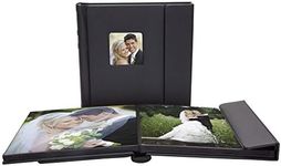 Neil Enterprises Inc. Black 10" x 10" Overlapping Cover Self-Stick Photo Albums - Pack of 6
