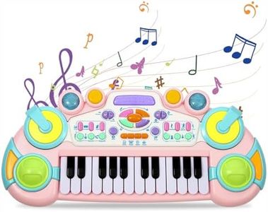 Cozybuy Toddler Piano Toy Keyboard, 24 Keys Toy Piano for Baby, Multifunctional Baby Piano Girl Toys Kids Piano Keyboard Toy for Toddlers, Birthday Gifts for 1-6 Years Old Boys and Girls Gifts