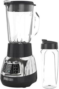 BLACK+DECKER BL1400DG-P Quiet Stainless Steel Blender with Cyclone Glass Cup