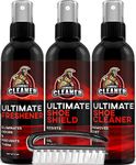 Combat Cleaner Shoe Cleaner Kit | Shoe Cleaner + Shoe Deodorizer Spray + Shoe Shield + Brush | Used for Sneakers, Tennis Shoes, Leather, & Suede