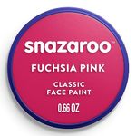 Snazaroo Classic Face and Body Paint for Kids and Adults, Fuchsia Pink Colour, Water Based, Easily Washable, Non-Toxic, Makeup, Body Painting for Parties, for Ages 3+