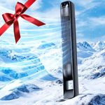 mosiller Tower Fan for Bedroom - Cooling Oscillating Fans for Room, 12 H Timer, 70° Oscillating, LED Display with Auto-Off, Standing Fan, Quiet Bladeless Floor Fan