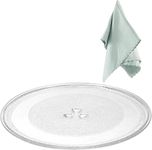 12" Microwave Glass Turntable Plate Replacement for Whirlpool Microwave Glass Plate - Replace Microwave Glass Tray # W11367904 W10337247 AP6892124