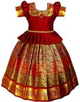 Generic Baby Girl Silk Readymade Lehenga Choli (SRI GANAPATHI FASHION 8_Maroon_18 Months-24 Months)