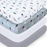 Crib Sheets for Boys or Girls 4 Pac
