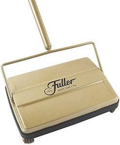 Fuller Brush 17031 Electrostatic Carpet and Floor Sweeper with Additional Rubber Rotor-9" Cleaning Path-Rich Gold