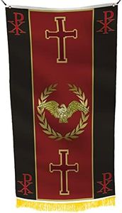 Christian Western SPQR Roman Empire Flag Banner European Democracy History of Ancient Rome - Antifading Color Durable Material - Suitable for Roman Home Decor,Christmas Day and Basement - 3x5 Feet