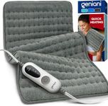 GENIANI Heating Pad for Back Pain & Cramps Relief, Auto Shut Off, Machine Washable, Moist Heat Pad for Neck & Shoulder 12’’×24’’