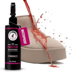 Pink Miracle The Protector Water and Stain Fabric Guard Repellent Spray for Shoes For Leather, Suede, Nubuck, Canvas and more (8 oz.)
