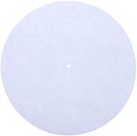 Milisten Turntable Platter Mat Anti Static Vinyl Record Player Vibration Dampening Felt (White)