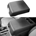 INTGET Center Console Cover for Ford F150 Accessories 2015-2020 2016 2017 2018 2019 Car Middle Lid Seat Armrest Cover Protector Elbow Cushion Pad (Carbon Fiber Texture, 2015-2020)