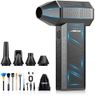 JVSCAM Compressed Air Duster - Electric Air Duste with Brushless Motor - 3 Gear Adjustable Cordless Air Blower - Rechargeable Air Duster for PC, Keyboard, Car, Outdoors, Home (X3)
